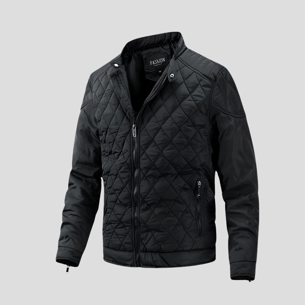 Classic Padded Quilted Coat for Men - OutfitLondon