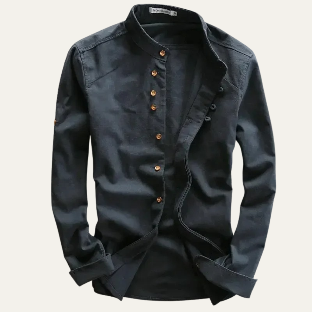 Casual Cotton Linen Mens Relaxed Fit Shirt - OutfitLondon
