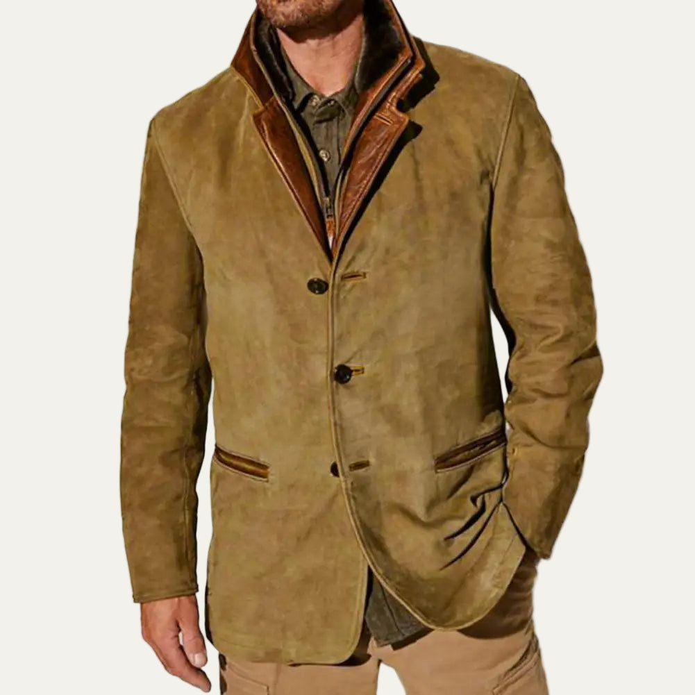 Classic Mens Patchwork Denim Jacket - OutfitLondon
