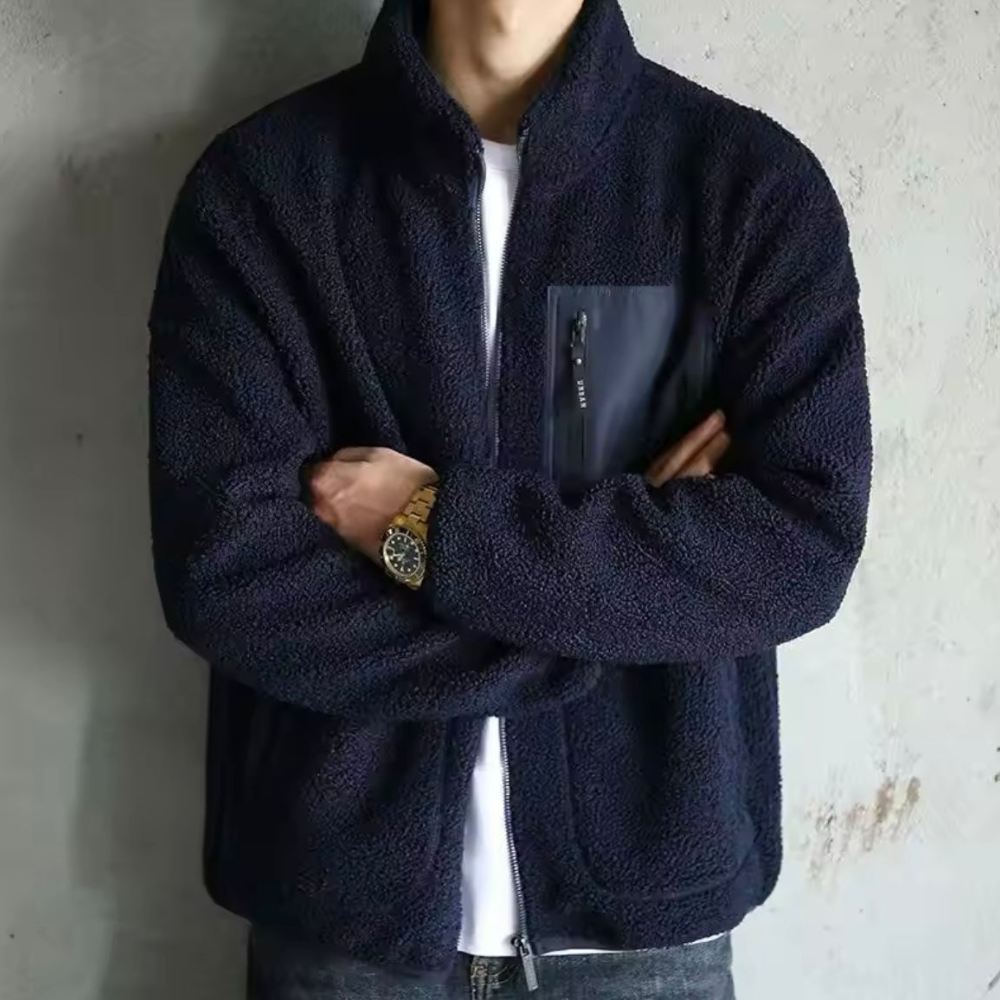 Men's Thermal Fleece Coat | Insulated - OutfitLondon