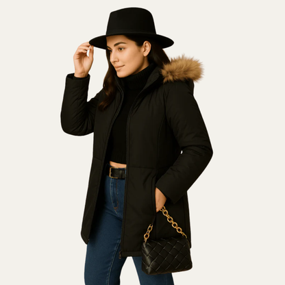 Ladies Synthetic Fur Winter Coat