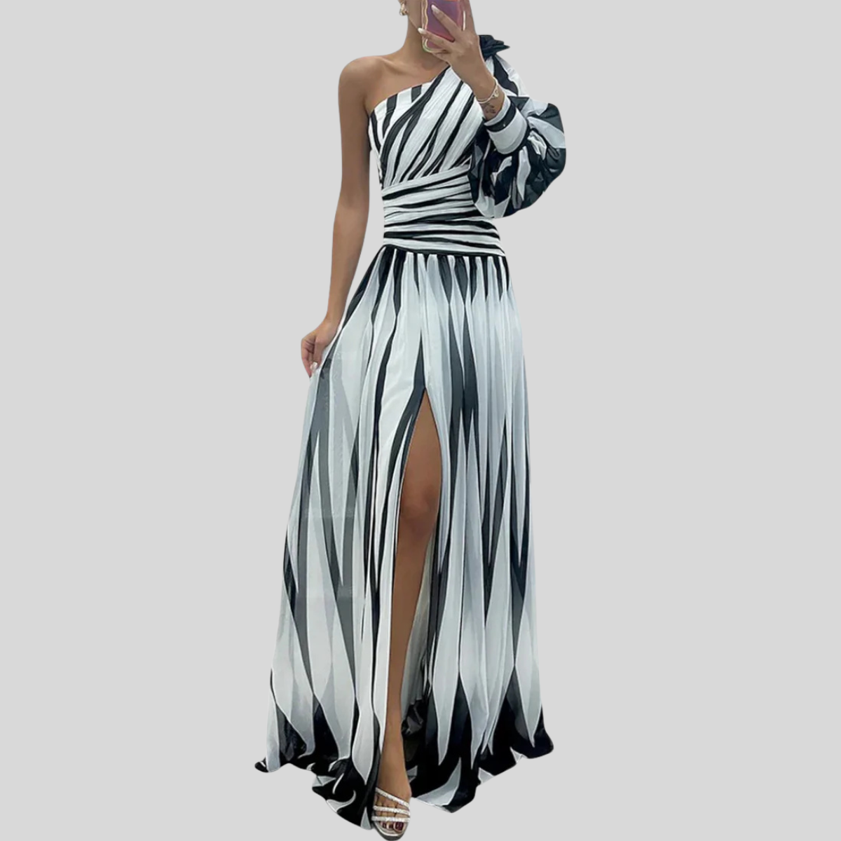 Elegant Long Evening Dress - OutfitLondon
