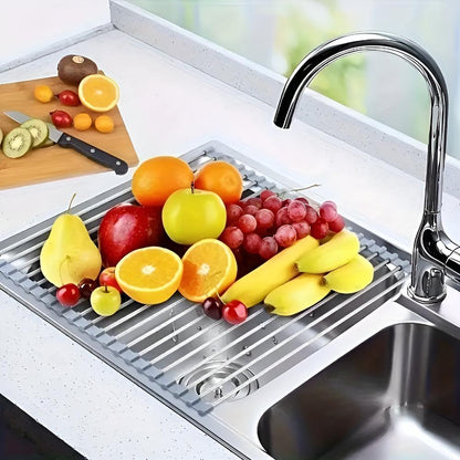 Space Saving Metal Dish Drying Rack - OutfitLondon