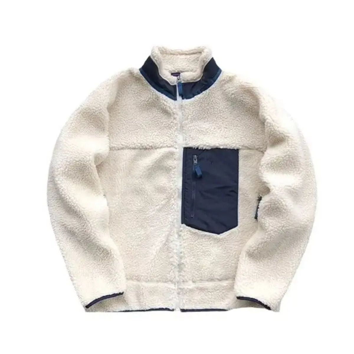 Warm Fleece Lined Mens Wool Coat