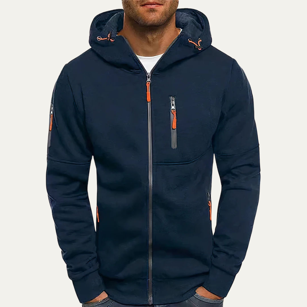 Men's Classic Zip Up Hoodie Sweatshirt - OutfitLondon