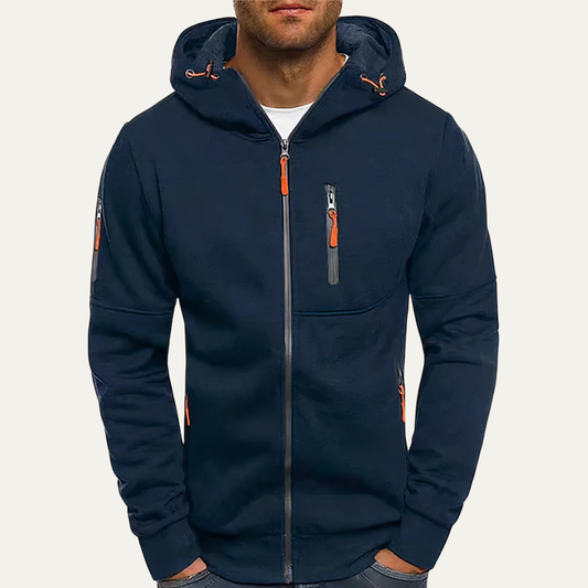 Men's Classic Zip Up Hoodie Sweatshirt - OutfitLondon