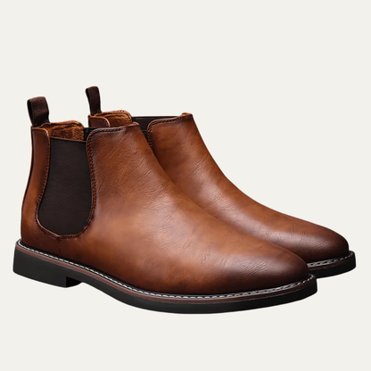 Simple Brown Leather Oxford Shoe - OutfitLondon