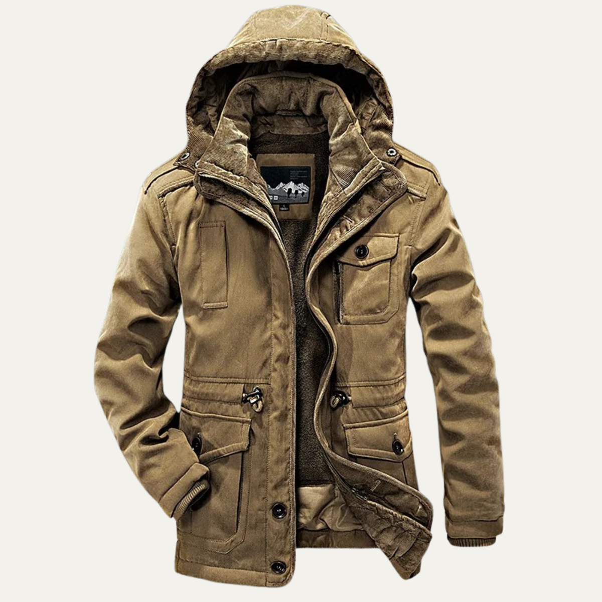 Warm Waterproof Insulated Hooded Parka Jacket - OutfitLondon