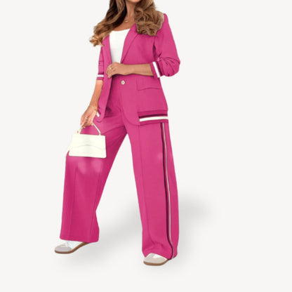 Classic Two Piece Pinstripe Women's Suit