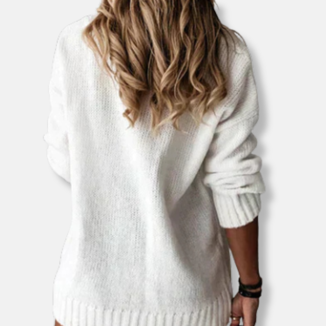 Comfy V-Neck Knit Sweater