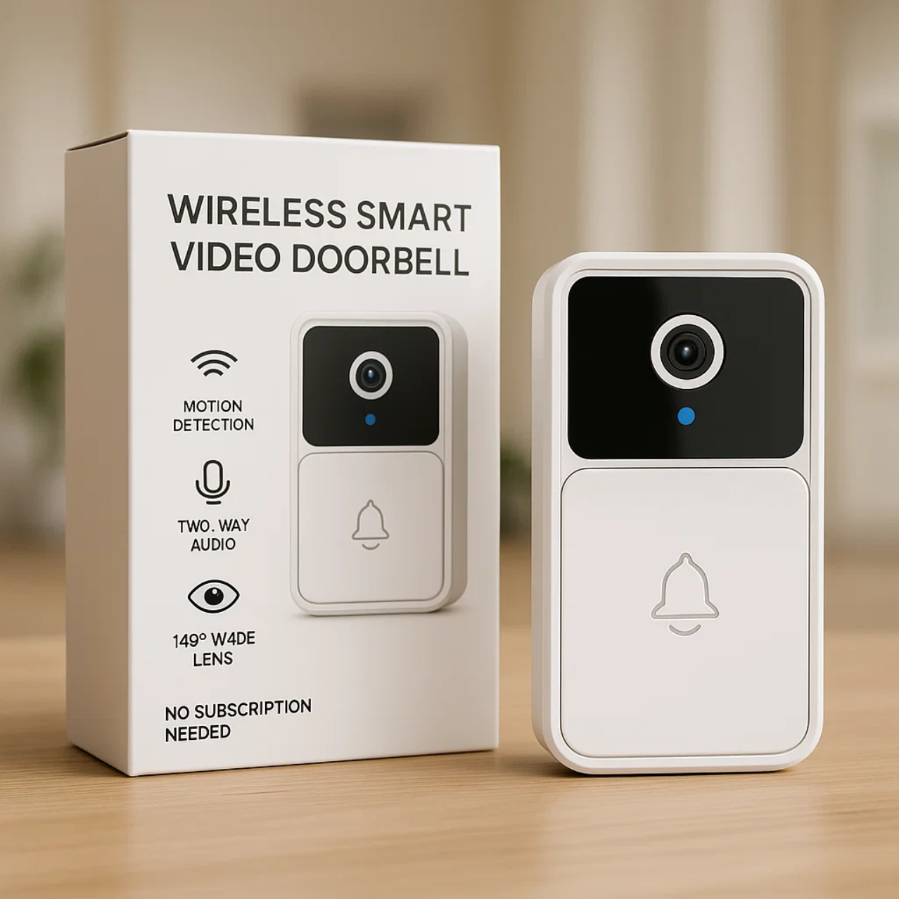 Smart Wi-Fi Video Doorbell with Motion Alert - OutfitLondon