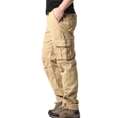 Comfortable Fit Cargo Pants with Stretch Waist - OutfitLondon
