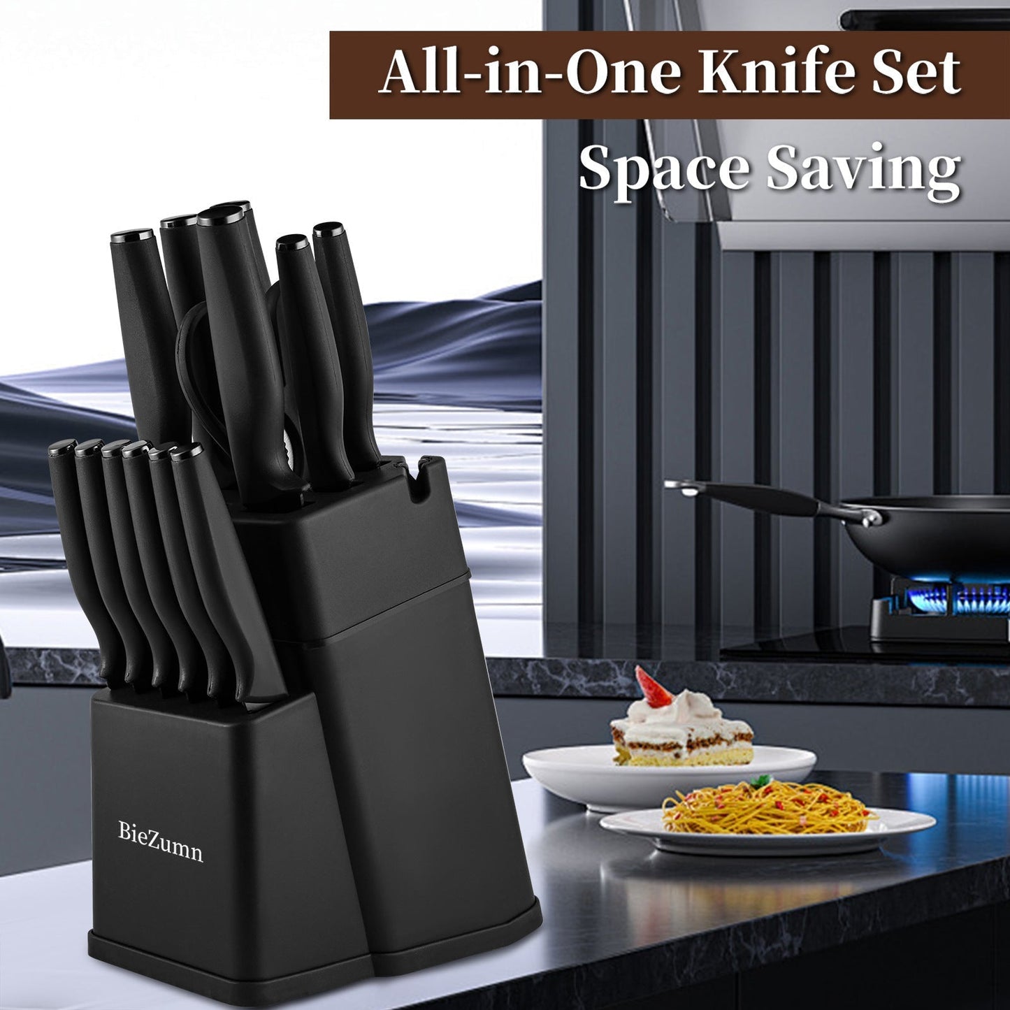 Premium Cooking Knives Set Stainless Steel