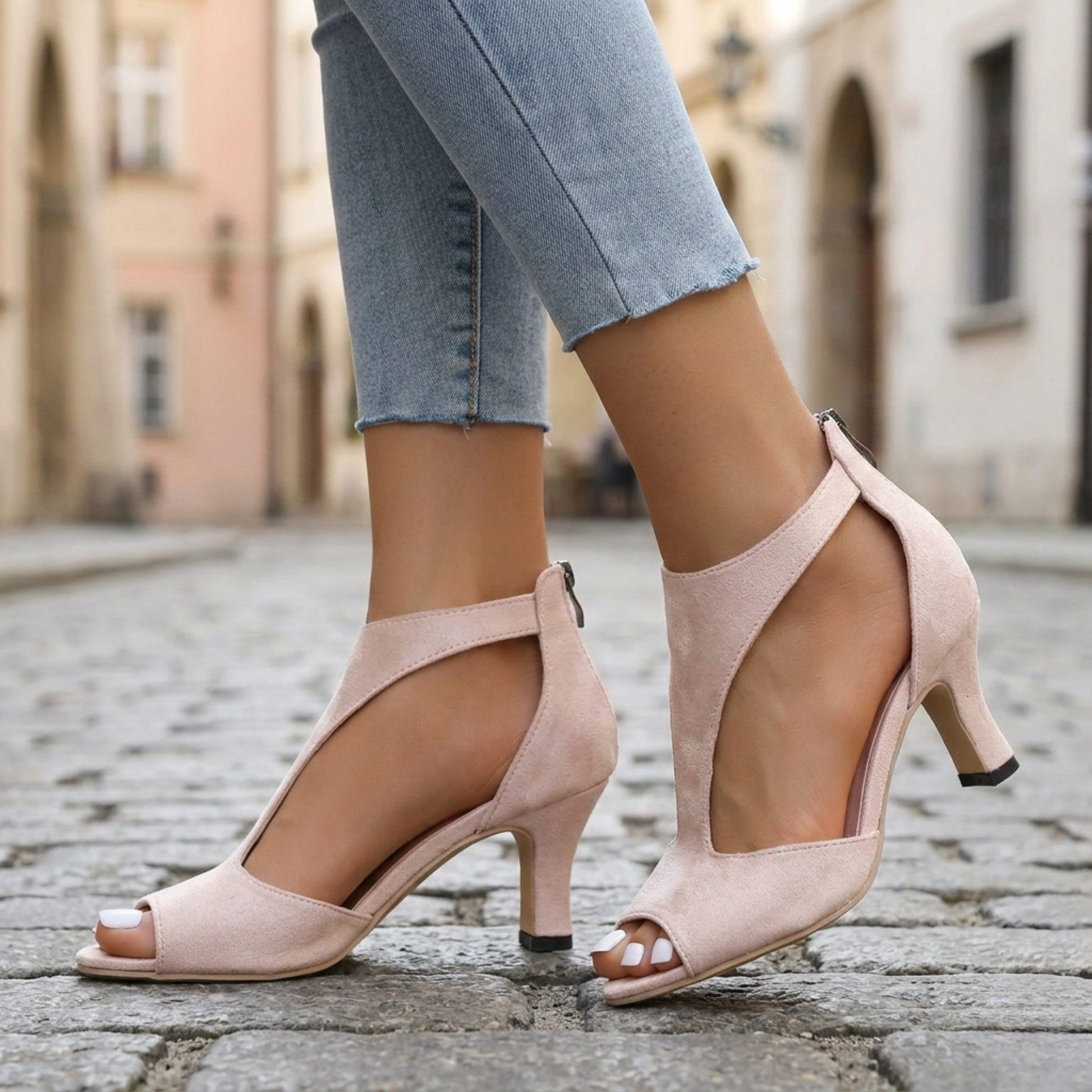 Comfortable Flat Sandals for Women with Ankle Strap - OutfitLondon