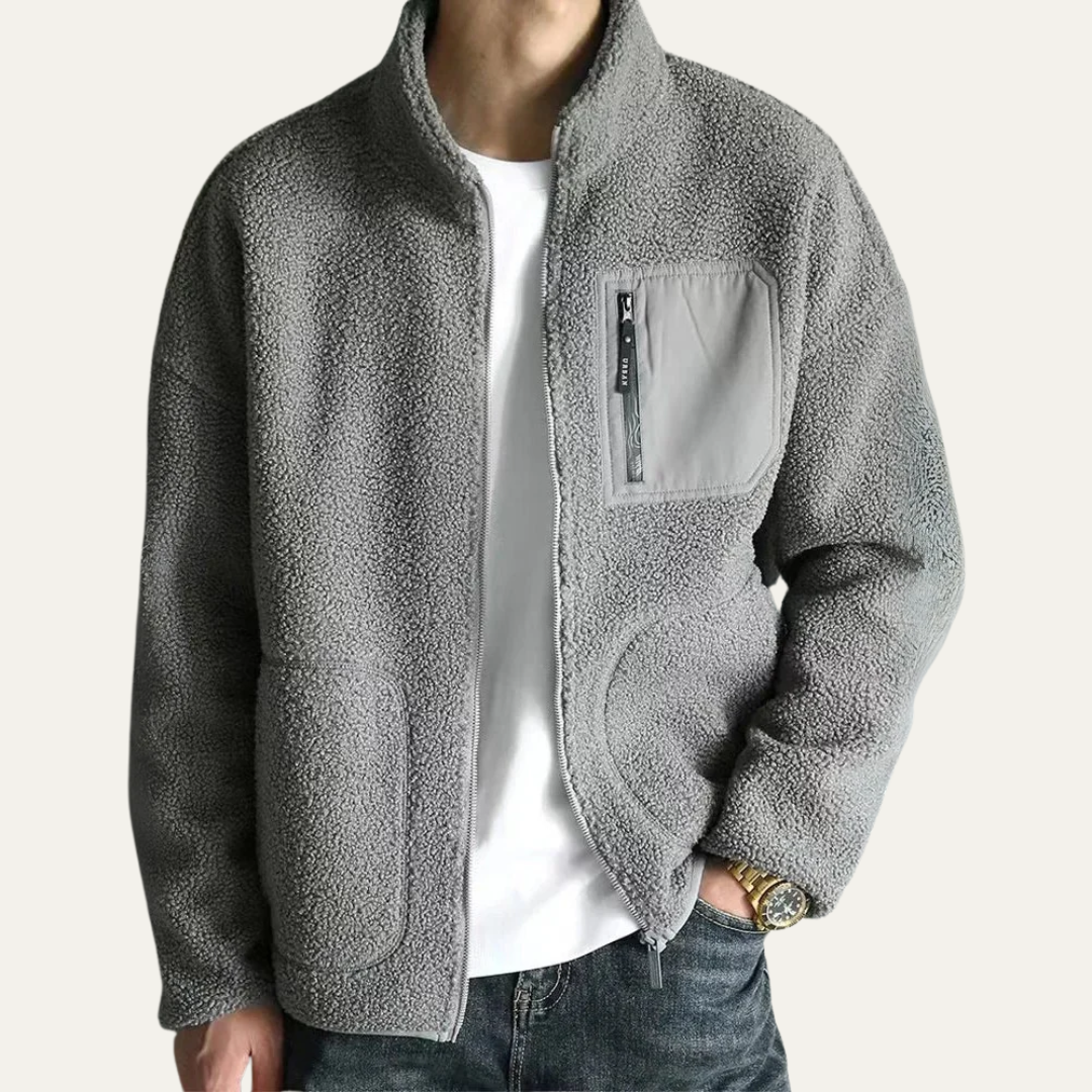 Men's Soft Thermal Fleece Zip Up Jacket