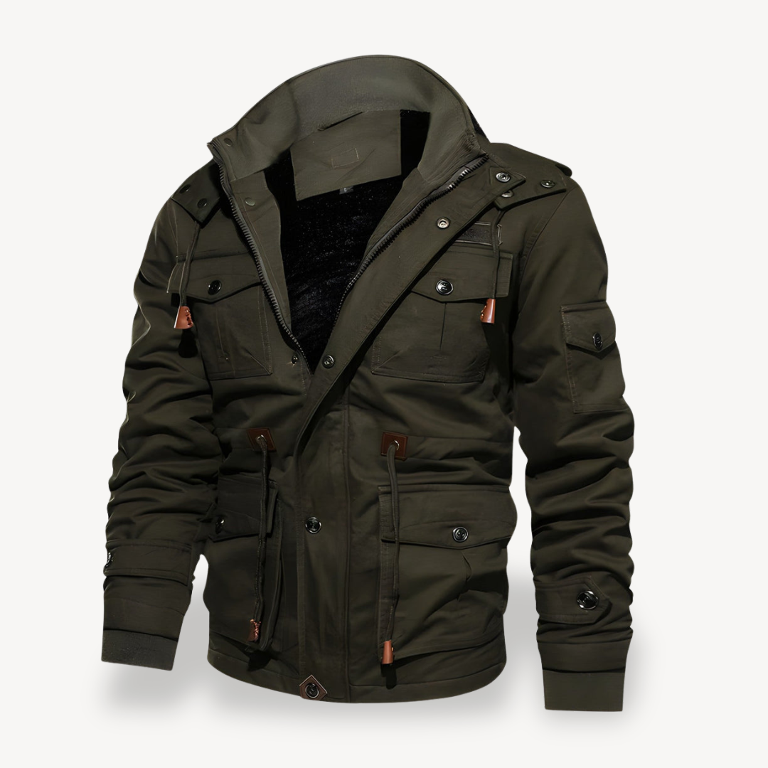 Warm Waterproof Mens Parka Coat with Pockets