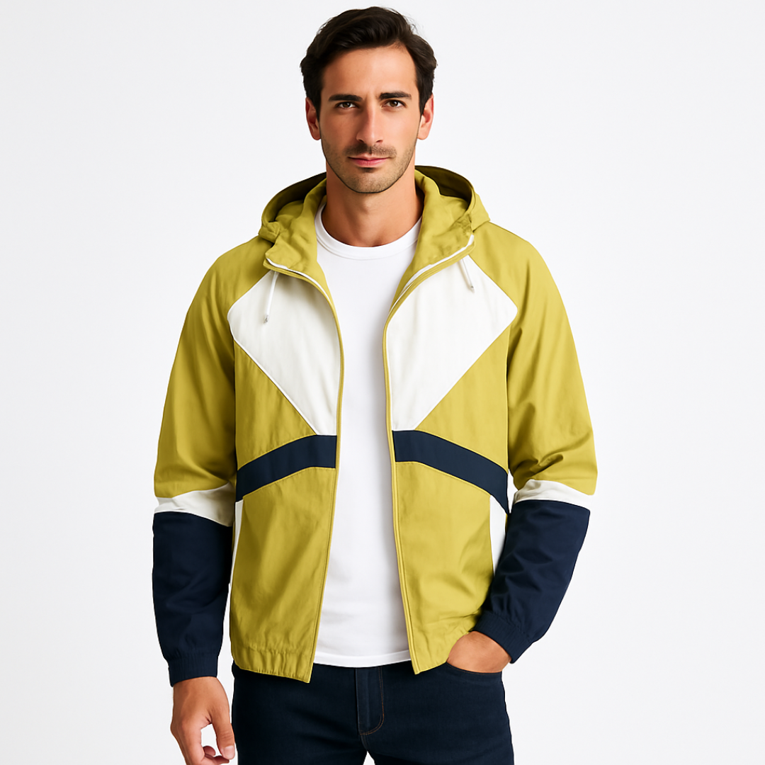 Men's Breathable Water Resistant Windbreaker Coat - OutfitLondon