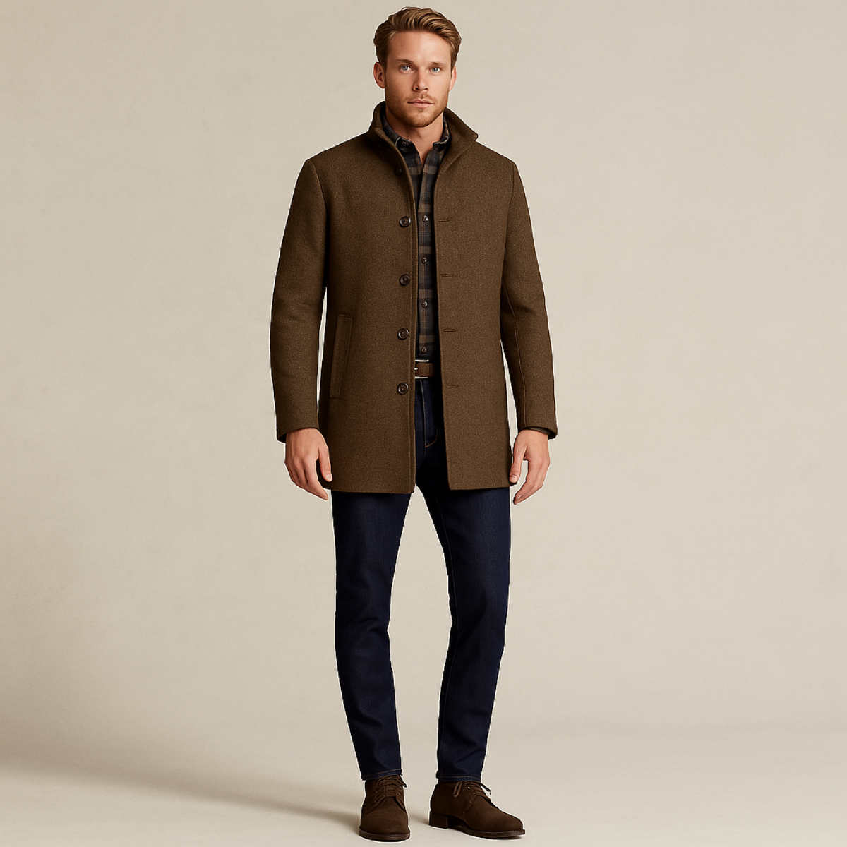 Warm Water Resistant Padded Men's Coat