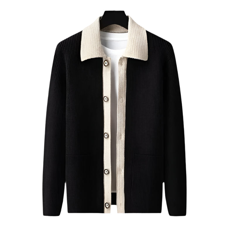 Classic Mens Cardigan Sweater with Pockets