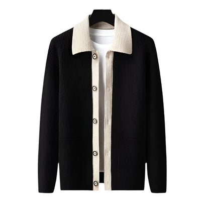 Classic Mens Cardigan Sweater with Pockets