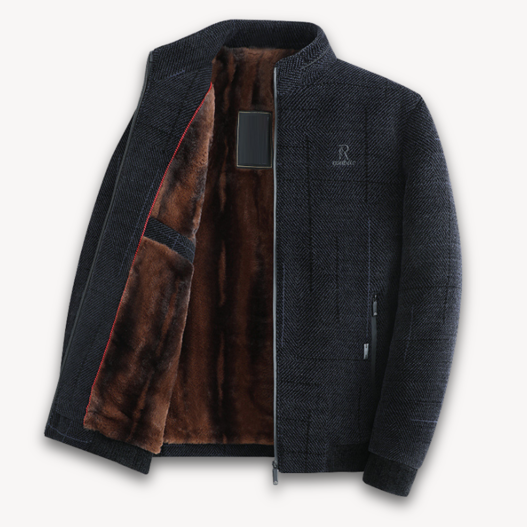 Warm Faux Fur Lined Mens Winter Coat - OutfitLondon