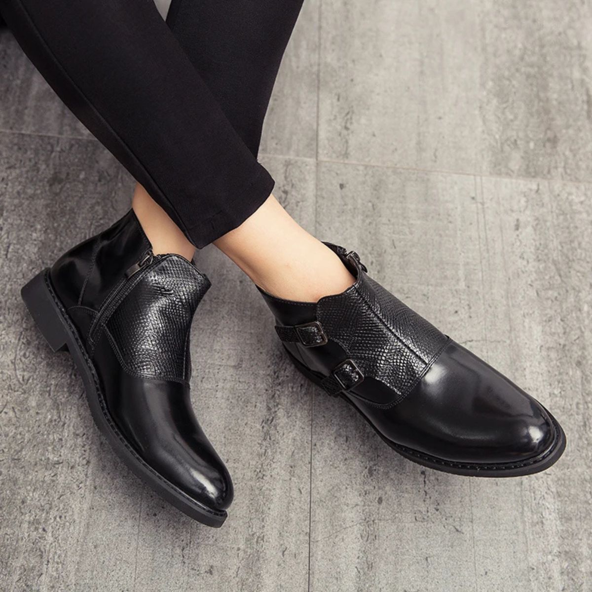 Classic Leather Chelsea Boots for Men - Premium Winter Shoes