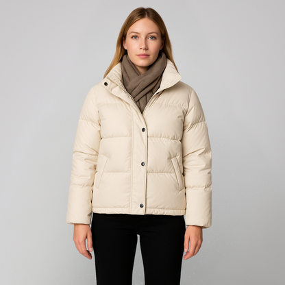 Warm Padded Down Parka Coat for Women - OutfitLondon