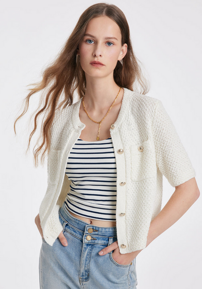 Cozy Women's Cardigan Sweater - OutfitLondon