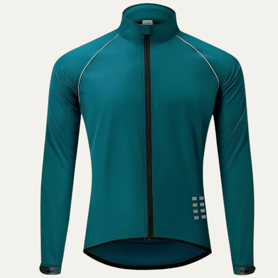 Men's Visibility High Neck Full Zip Bike Jacket