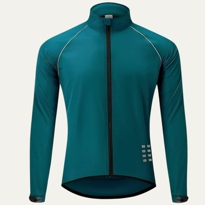 Men's Visibility High Neck Full Zip Bike Jacket