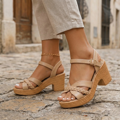High Heel Ankle Strap Sandals for Women - OutfitLondon
