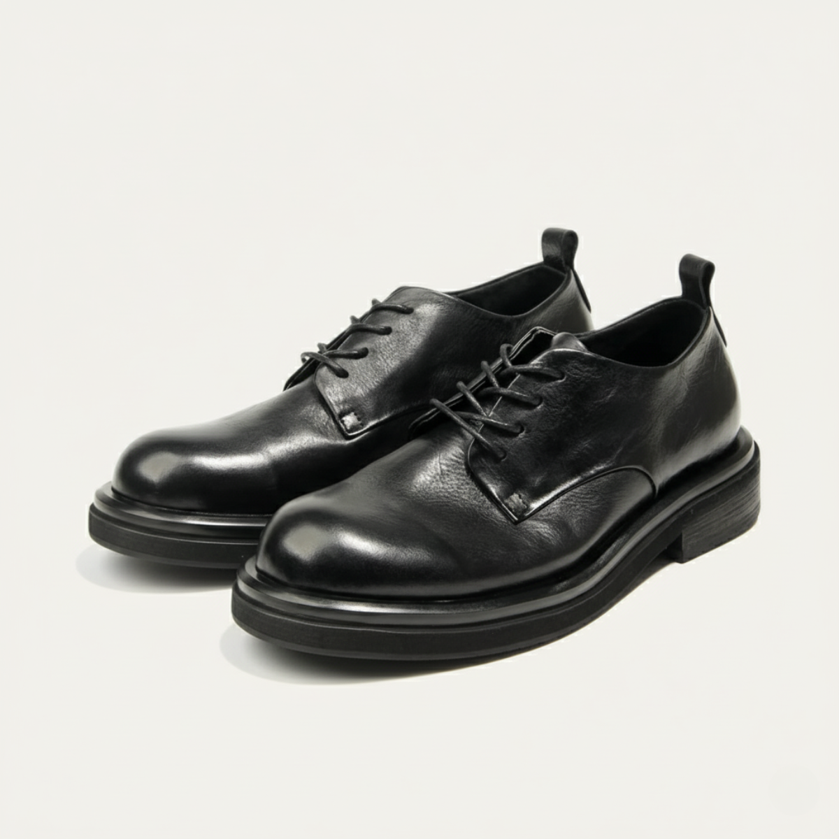 Classic Black Leather Oxford Shoe - OutfitLondon