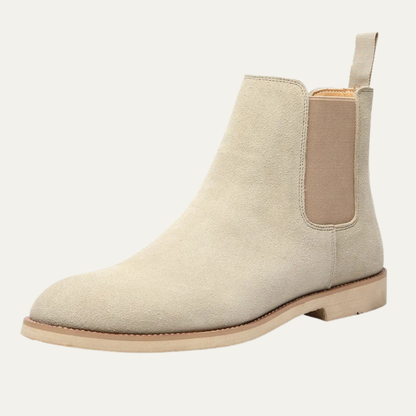 Stylish Men's Brown Suede Chelsea Boots