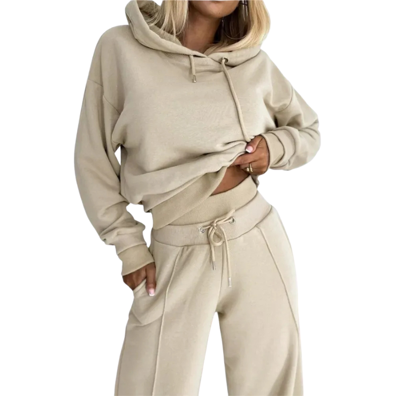 Cozy Women's Lounge Set, Soft Hoodie and Joggers - OutfitLondon
