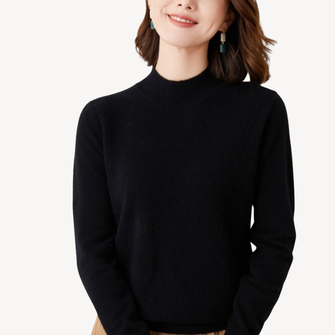 Soft Crew Neck Cashmere Jumper For Women