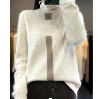 Soft Fuzzy Long Sleeve Winter Sweater for Ladies - OutfitLondon