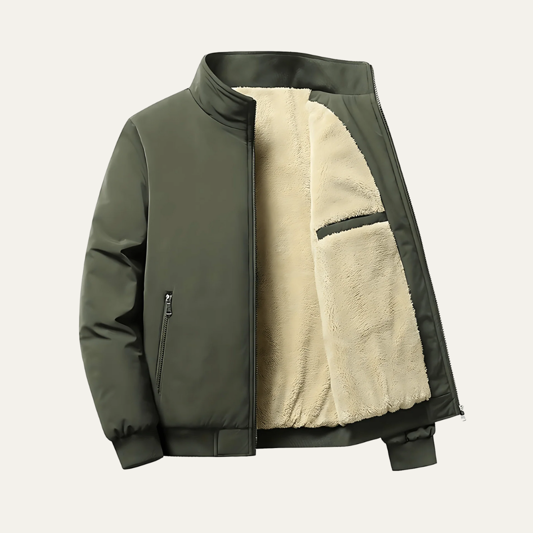 Insulated Men's Synthetic Fur Parka Coat - OutfitLondon