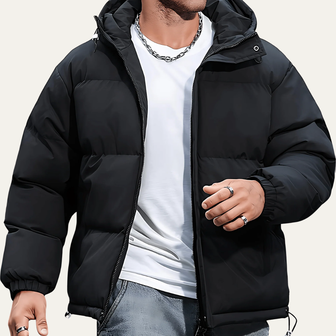 Warm Waterproof Padded Hoodie Coat - OutfitLondon