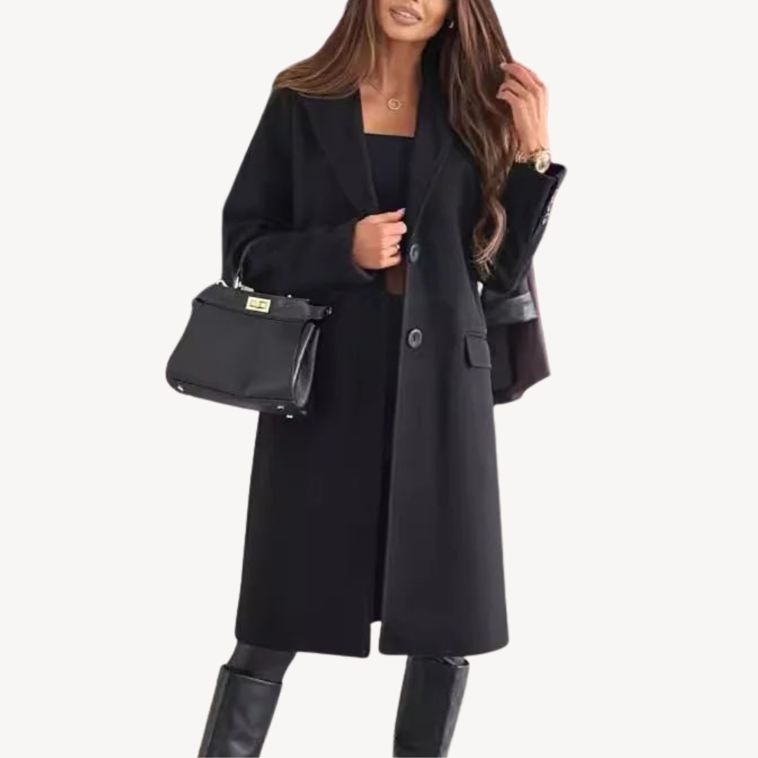 Ladies Warm Parka Coat with Pockets - OutfitLondon