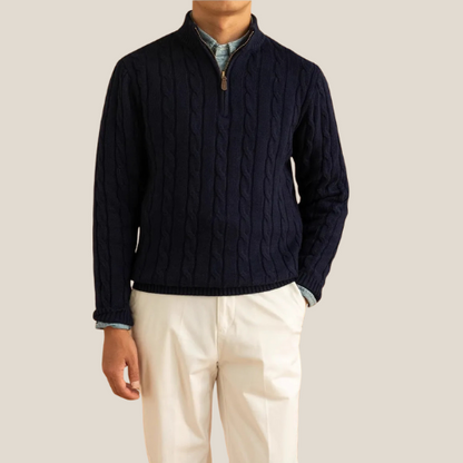 Classic Zip Up Sweater