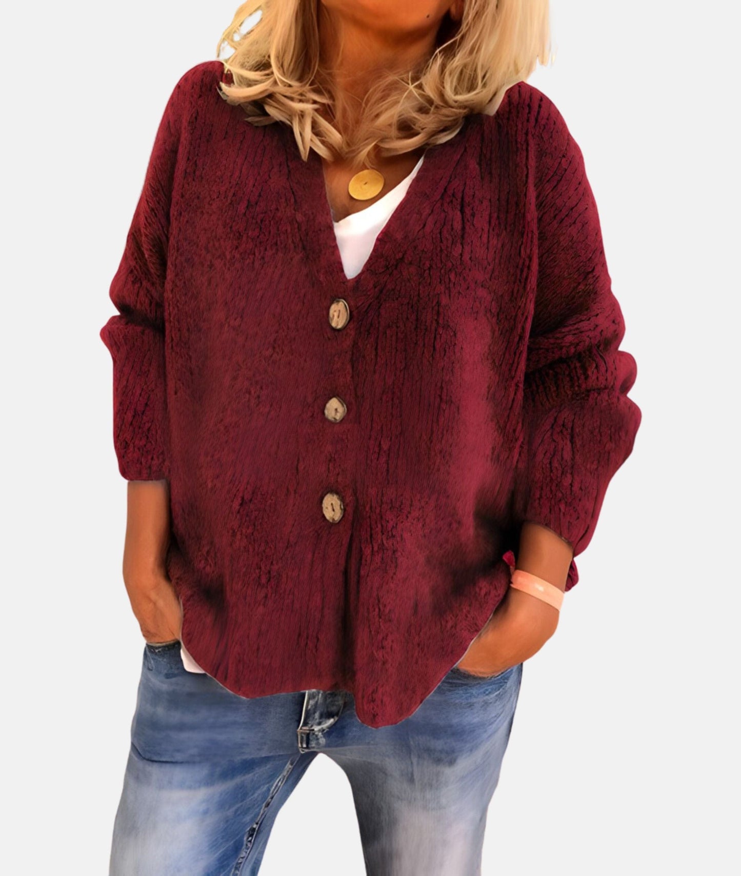 Classic Open Front Cardigan Sweater - OutfitLondon