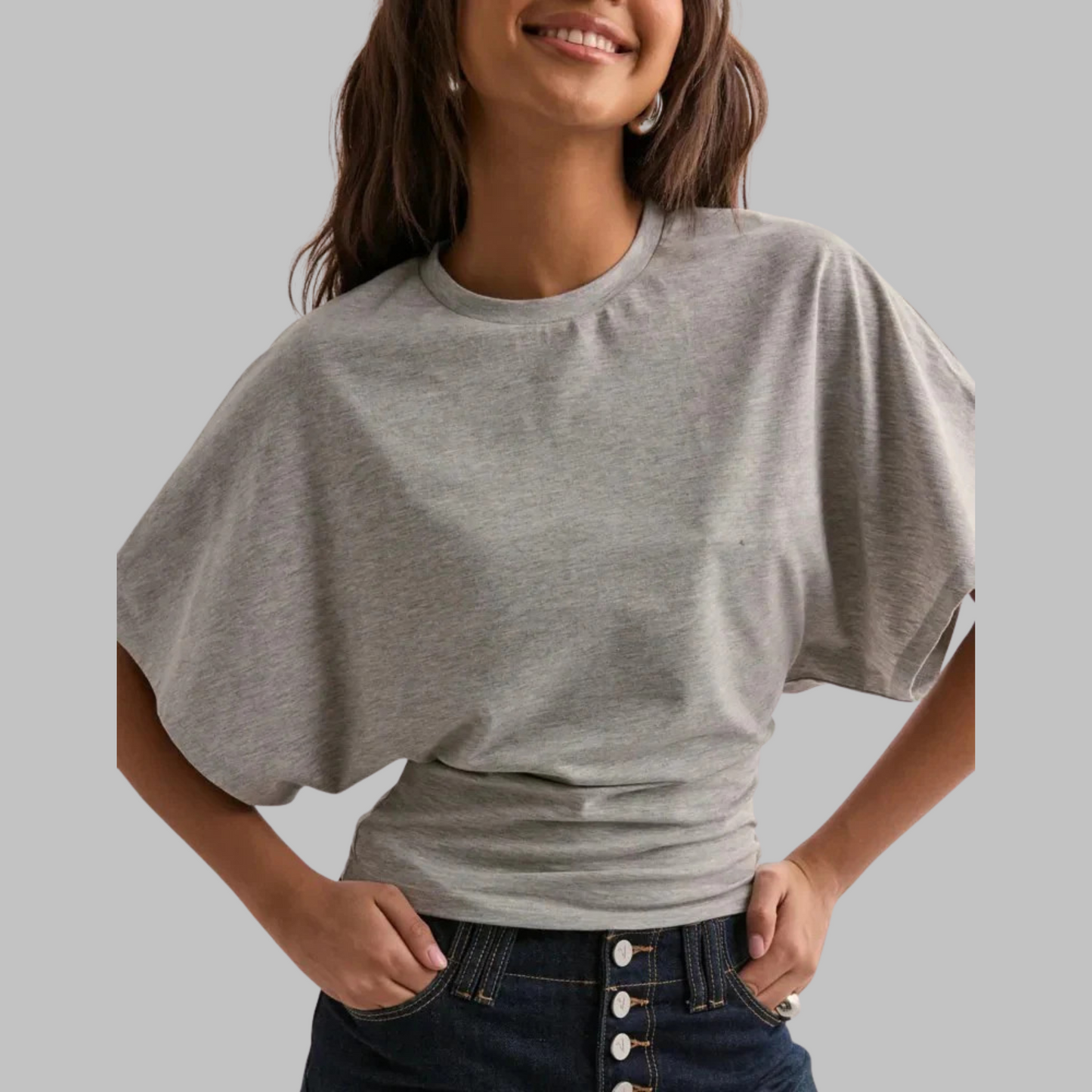 Relaxed Fit Short Sleeve Crew Neck Tee