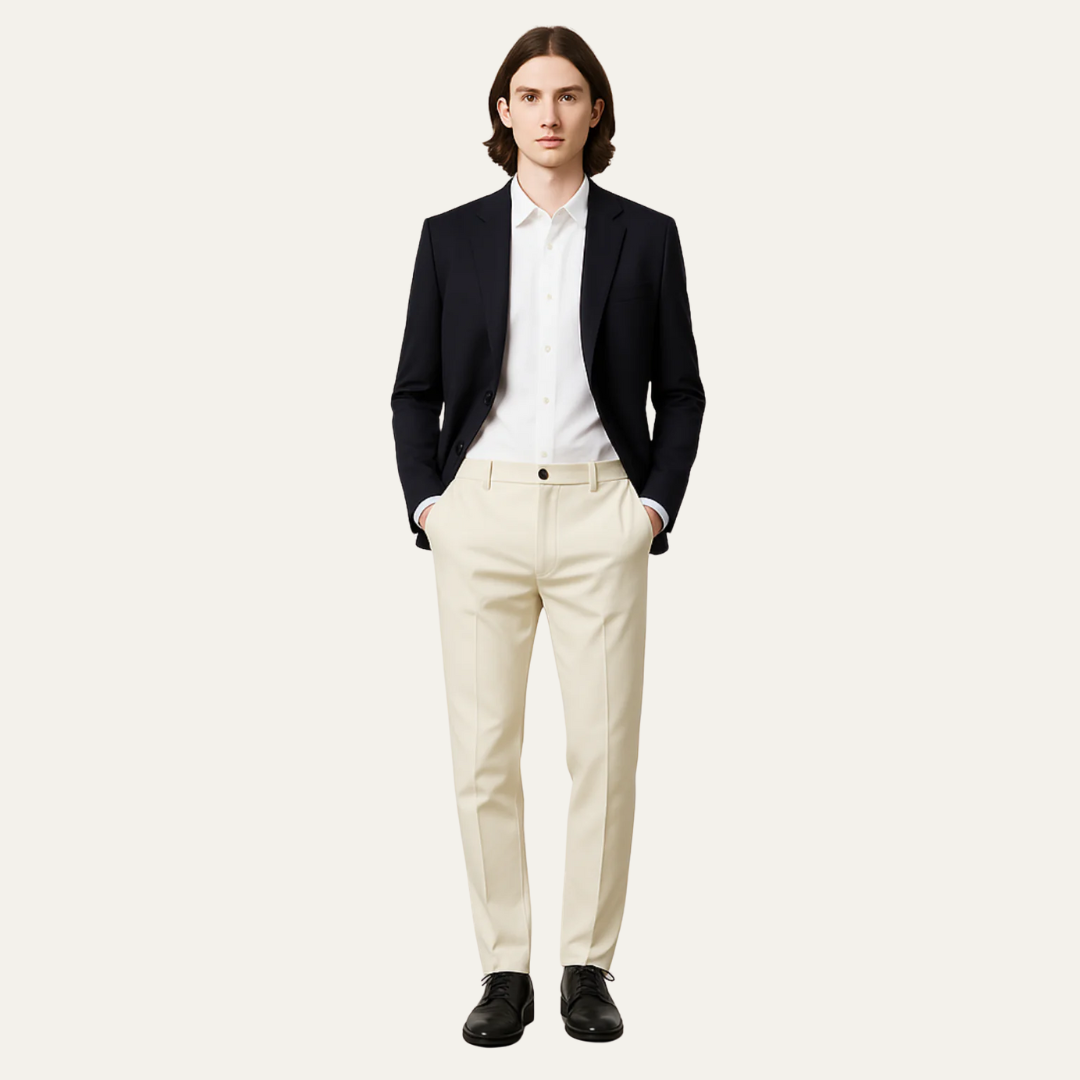 Slim Fit Formal Dress Pants for Men - OutfitLondon
