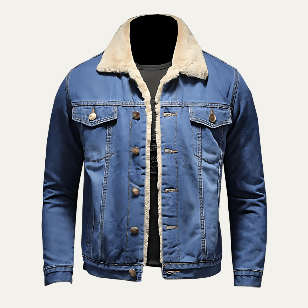 Men's Soft Corduroy Bomber Jacket with Faux Fur Collar - OutfitLondon