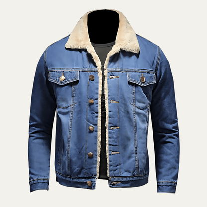 Men's Soft Corduroy Bomber Jacket with Faux Fur Collar - OutfitLondon