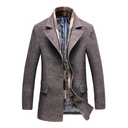 Timeless Mens 3 Button Trench Coat