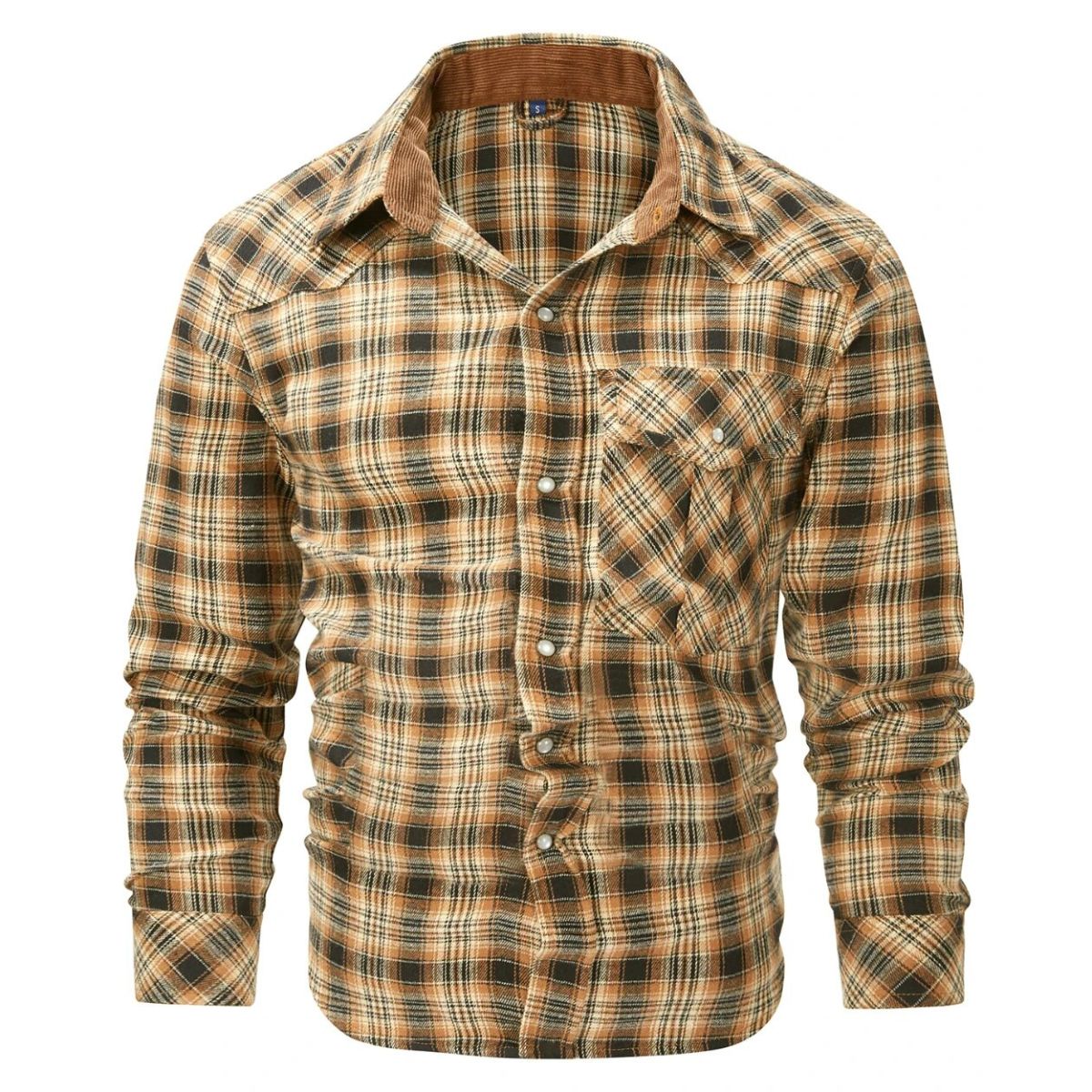 Warm Plaid Men's Flannel Shirt