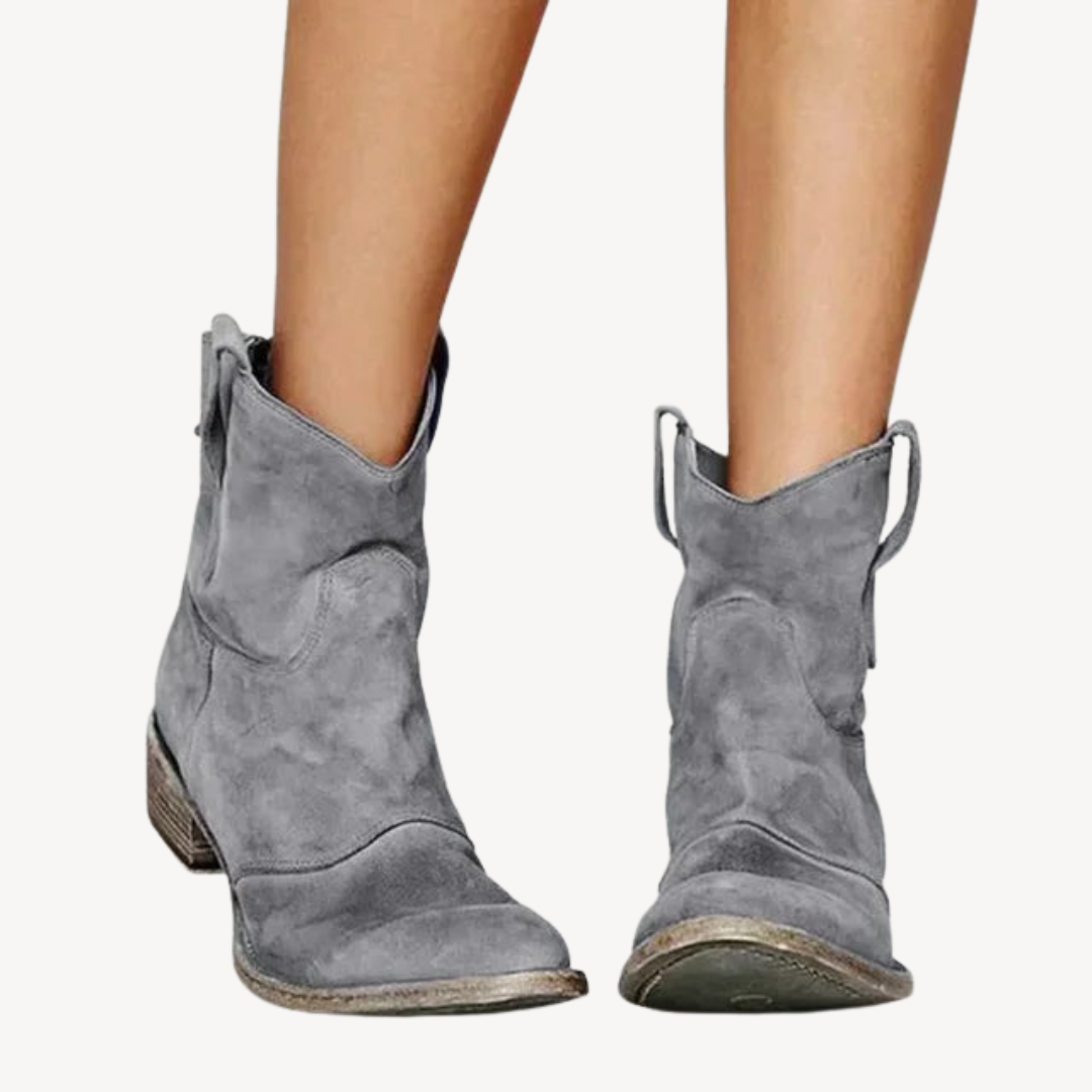 Comfortable Orthopedic Suede Ankle Boots - OutfitLondon