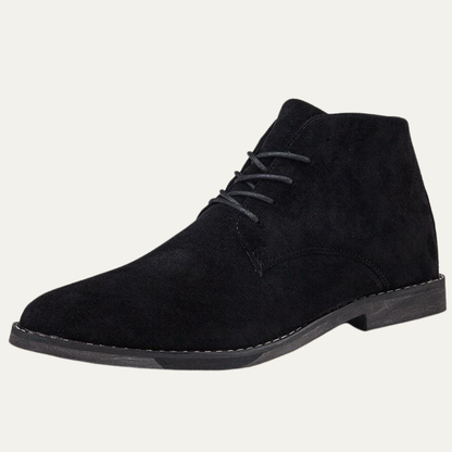 Simple Leather Ankle Boots for Men