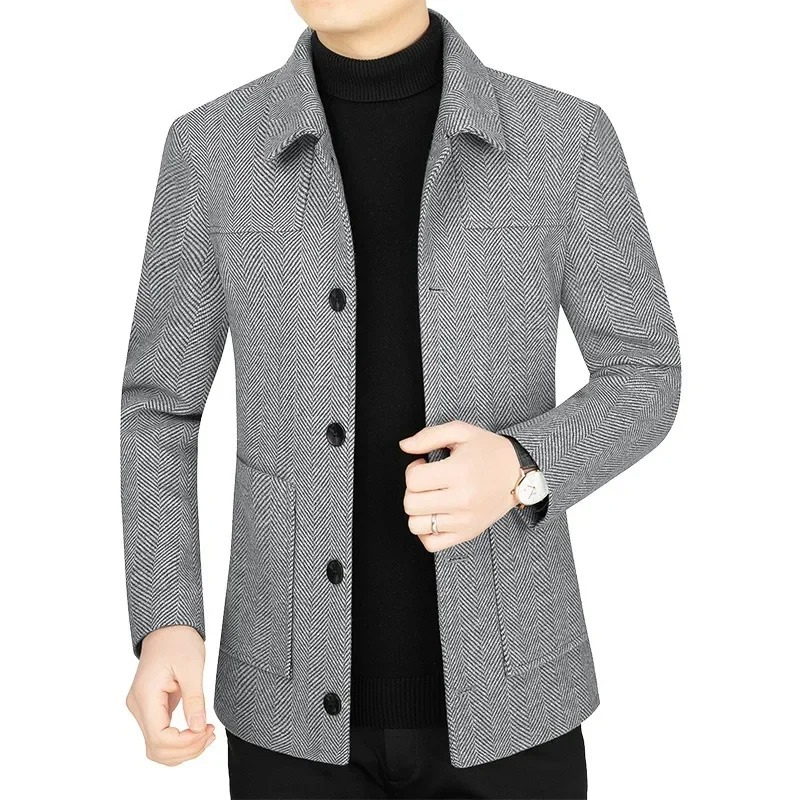 Timeless Tailored Mens Blazer with Unique Design